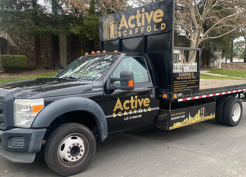 active scaffold truck